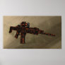 Azmodeus Red Camo ACR Rifle, Poster