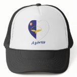 Azores Flag Heart Mesh Hats