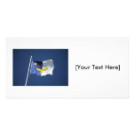 Azores flag personalized photo card