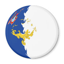 Azores Gnarly Flag Fridge Magnet