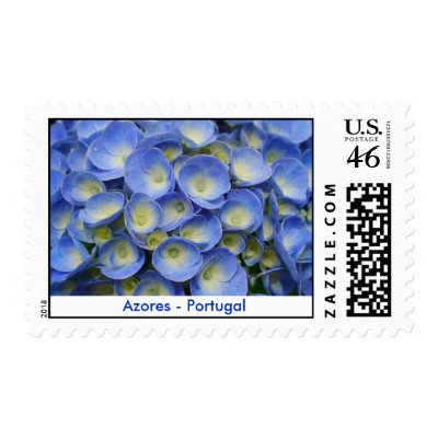 Azores Hydrangeas Postage by gavila_pt