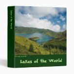 Azores lake landscape 3 ring binders