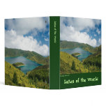 Azores lake landscape 3 ring binders