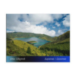 Azores lake landscape postcards