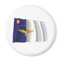 Azores Waving Flag Refrigerator Magnet