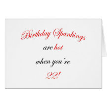 Azote de 22 cumpleaños felicitación