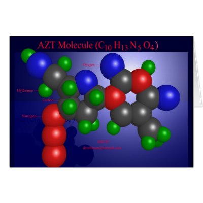 AZT Molecule (card) by Derethman