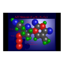 AZT Molecule (print)