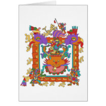 Aztec Alley Cat Greeting Cards