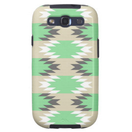 Aztec Andes Tribal Green Gray Native American Galaxy S3 Covers