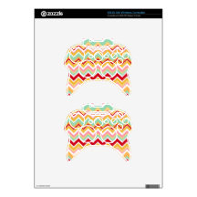 Aztec Andes Tribal Mountains Chevron Fiesta Zigag Xbox 360 Controller Skin