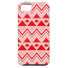 Aztec Andes Tribal Mountains Chevron Red Case iPhone 5 Cases