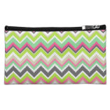 Aztec Andes Tribal Mountains Chevron Zig Zags Cosmetics Bags