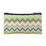 Aztec Andes Tribal Mountains Chevron Zig Zags Cosmetic Bags