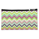 Aztec Andes Tribal Mountains Chevron Zig Zags Cosmetic Bags
