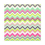Aztec Andes Tribal Mountains Chevron Zig Zags Stretched Canvas Prints