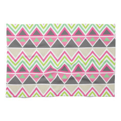 Aztec Andes Tribal Mountains Chevron Zig Zags Towels