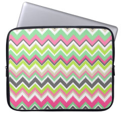 Aztec Andes Tribal Mountains Chevron Zig Zags Computer Sleeves