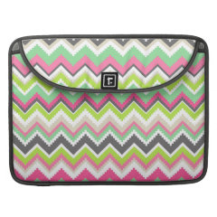 Aztec Andes Tribal Mountains Chevron Zig Zags Sleeve For MacBook Pro