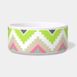 Aztec Andes Tribal Mountains Chevron Zig Zags Pet Food Bowl