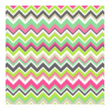 Aztec Andes Tribal Mountains Chevron Zig Zags Poster