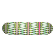 Aztec Andes Tribal Mountains Chevron Zig Zags Skate Board Deck