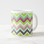 Aztec Andes Tribal Mountains Chevron Zig Zags Jumbo Mugs