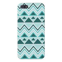 Aztec Andes Tribal Mountains Triangles Chevrons iPhone 5 Cases
