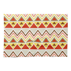 Aztec Andes Tribal Mountains Triangles Chevrons Towel