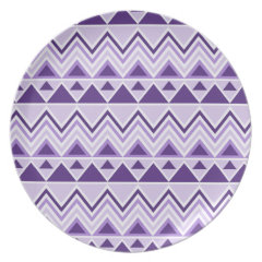 Aztec Andes Tribal Mountains Triangles Chevrons Party Plates
