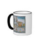 Aztec artisans dyeing feathers coffee mug