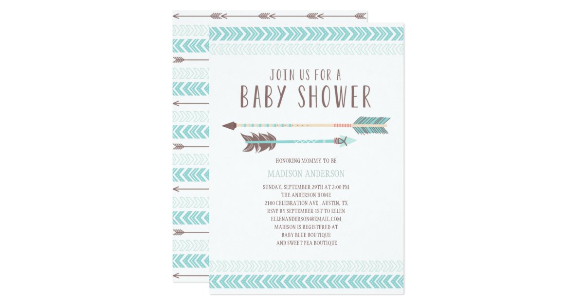 Aztec | Baby Shower Invitation | Zazzle