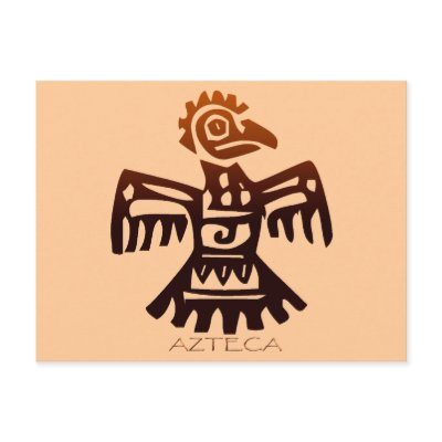 AZTEC ~ Bird Spirit Postcard by RavenSpiritPrints