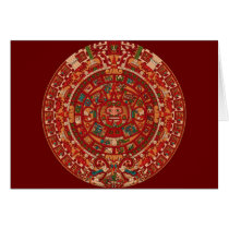 Aztec Calendar 2012 Card