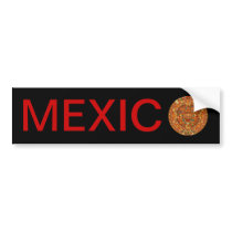 Aztec Calendar Stone or Sun Stone of Mexico. Bumper Stickers