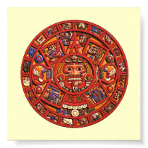 Aztec Calendar Stone - poster/print