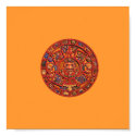 Aztec Calendar Stone - poster/print by Horseshoes3 Aztec Calendar Stone - poster/print