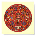 Aztec Calendar Stone - poster/print by Horseshoes3 Aztec Calendar Stone - poster/print