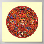 Aztec Calendar Stone - poster/print