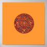 Aztec Calendar Stone - poster/print