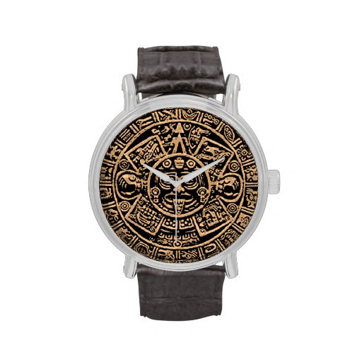 Aztec calendar watch Zazzle