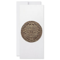 Aztec Calender Rack Card Design