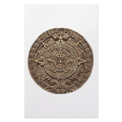 Aztec Calender Stationery Paper by amazedcreations
