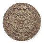 Aztec Calender Round Sticker
