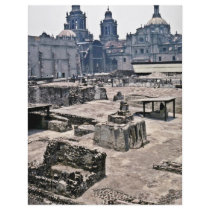 Aztec Ceremonial Grounds And Spanish Cathedral Personalized Flyer