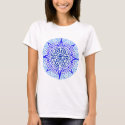 aztec circle blue t-shirts