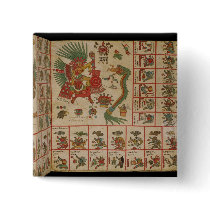 Aztec Codex Borbonicus Pinback Buttons