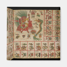 Aztec Codex Borbonicus Magnet