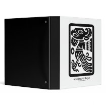 Aztec Cuauhtli - Eagle (Black) Avery Binder