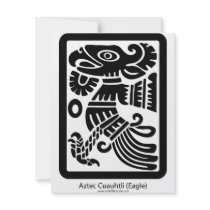 Aztec Cuauhtli - Eagle (Black) Invitation